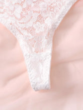 Load image into Gallery viewer, Floral Lace Underwire Garter Lingerie Set