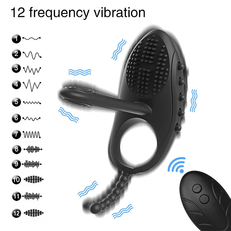 Wireless Remote Male Penis Rings Delay Ejaculation Ring Penis Vibrating Cock Ring