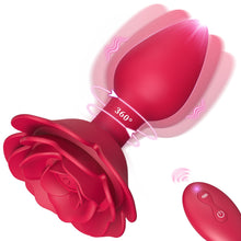 Load image into Gallery viewer, Double Stimulation Rose Female Sex Toy Anal Vibrator with Unique Anchor Design