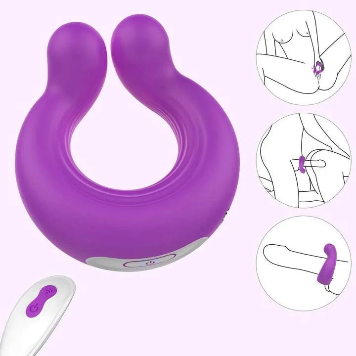 Couple Vibrator for Penis & Clitoral Stimulation Sex Toy