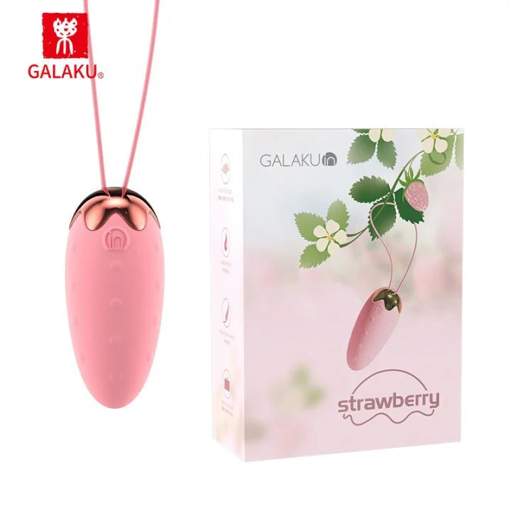 Vigorous Strawberry Egg Hopping App Smart Wireless Remote Control Going Out Wearing Masturbation Funny Egg Hopping Wholesale