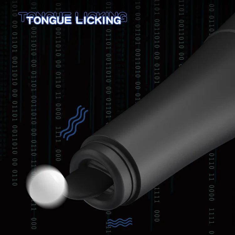 Baseball - Automatic Telescopic Dildo With Tongue Licking And Heating Function