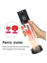 Load image into Gallery viewer, 4 Modes Adjustable Suction Penis Pump with Extra Realistic Silicone Ring