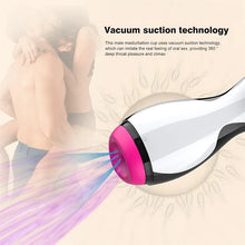 Load image into Gallery viewer, Bowling Deep Throat Intelligent Vibration Vacuum Sucking Voice Aircraft Cup Men&#39;s Fun Masturbation Warming Cup