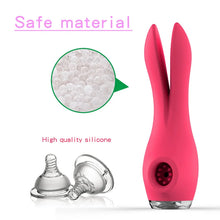 Load image into Gallery viewer, Honey Tongue Tracking Rabbit Ear Shock-absorbing Heating Rod Female Sucking Vibration Masturbation Device Adult Products