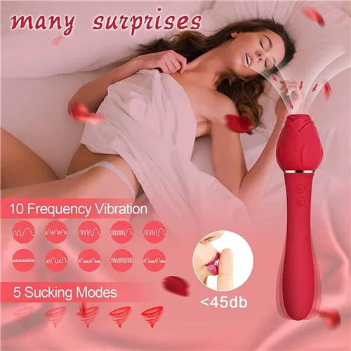 Rose Sex Toy Vibrator Clitoris Nipple Clit Sucker