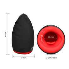 Load image into Gallery viewer, Hot Kiss Cup Men&#39;s Silicone Full-automatic Heated Oral Sex Apparatus Three-point Deep Throat Tongue Lick 6-frequency Vibration Level 3 Strength