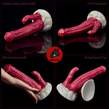 Load image into Gallery viewer, Large And Small Double-headed Imitation Heteromorphic Penis Female False Penis Dual-channel Vaginal And Anal Dual-purpose Comrade Masturbation Sex Products