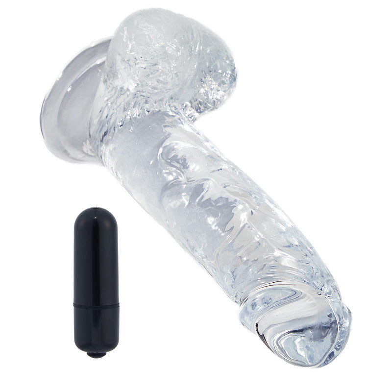 Crystal Simulation Transparent Dildo 8.26 Inch