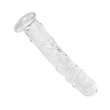 Load image into Gallery viewer, Transparent Silicone Dildo with Raised Texture 5.9 Inch