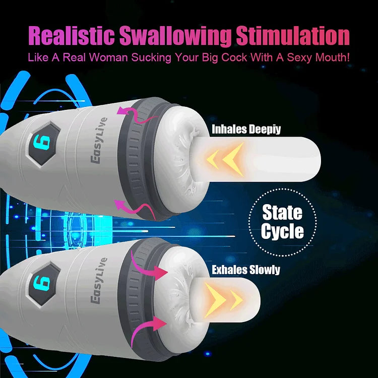 Automatic Sucking Masturbation Cup Blowjob Masturbator Vibrating Oral Sex Toys For Men