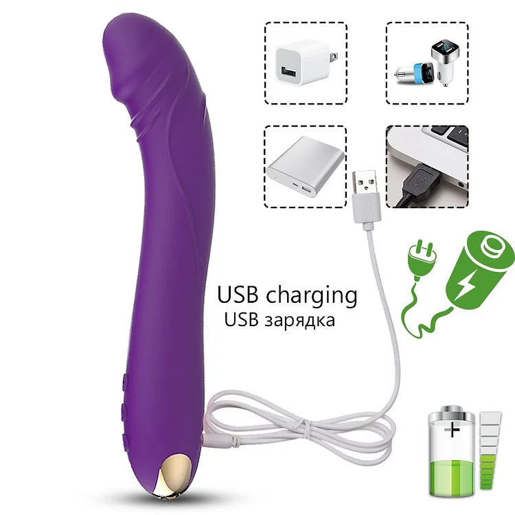 7-Frequency G-spot Realistic Dildo Vibrator