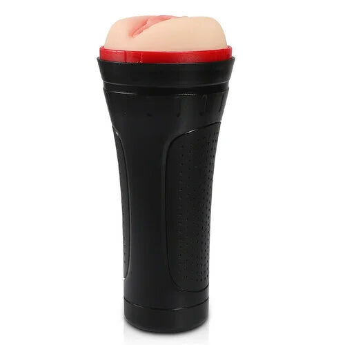 2 IN1 Vibrating & Realistic Vagina Fleshlight Masturbator