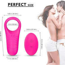 Load image into Gallery viewer, Vibrating Cock Ring, Remote Control 9-Speed Penis Ring Vibrator Medical Silicone Waterproof Rechargeable Powerful Vibration Sex Toy