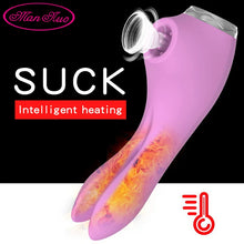 Load image into Gallery viewer, Honey Tongue Tracking Rabbit Ear Shock-absorbing Heating Rod Female Sucking Vibration Masturbation Device Adult Products