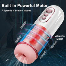 Load image into Gallery viewer, Aircraft Cup Automatic Men&#39;s Sucking 7-frequency Vibration Exercise Silicone Masturbator Adult Products