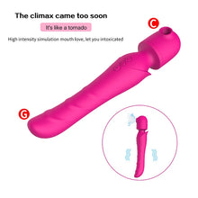 Load image into Gallery viewer, Cross-border Blockbuster Armoured Warrior Rechargeable Sucking Vibrator Private Second Wave Av Massage Stick Female Sex Masturbation Stick