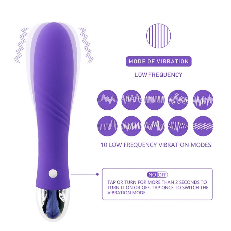 Vibrator 12 Dual-frequency Female Masturbation Stick Climax Waterproof Adult Products