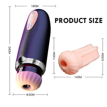 Load image into Gallery viewer, Interactive Voice Automatic Telescopic Sucking Vibration Masturbation Cup