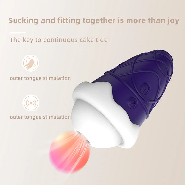 Cone Sucking Erotic Vibrator