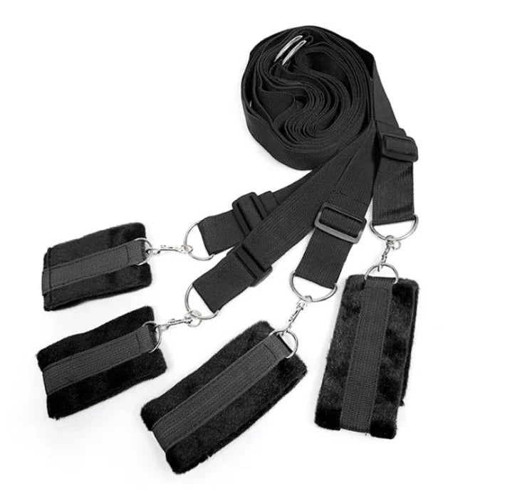 Sm Bondage Kits Plush Bed Binding Set Sex Toy For Couples