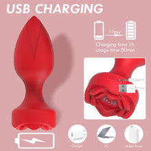 Load image into Gallery viewer, Rosebud App Remote Control 10 Frequency Vibration Rose Anal Vibrator