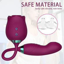 Load image into Gallery viewer, Rose Vibrator Clitoris Stimulator