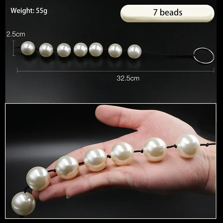 6 Sizes Pearl Pull Bead Anal Plug