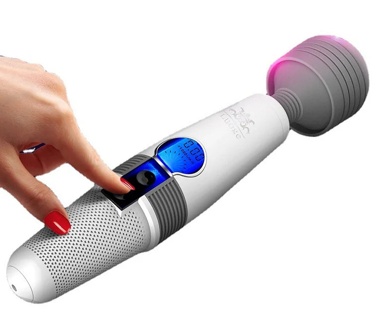 Av Vibrator For Women's Masturbator With Rechargeable Lcd Display For Adult Erotic Massage