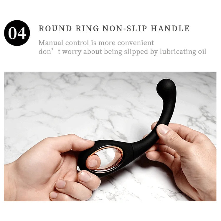 Prostate Vibrator Remote Control Buckle Massager Vibrating Butt Plug