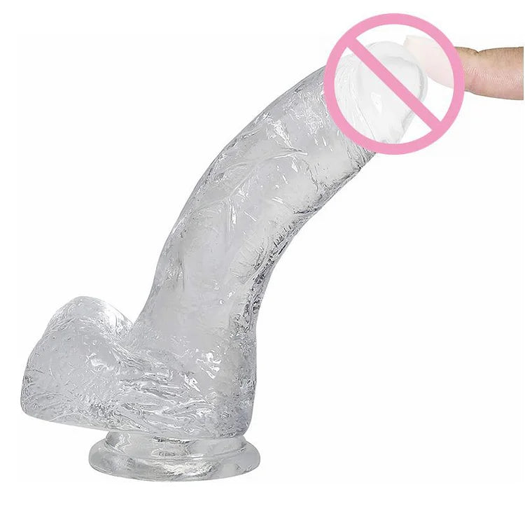 7.3-inch Transparent Dildo