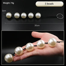 Load image into Gallery viewer, 6 Sizes Pearl Pull Bead Anal Plug