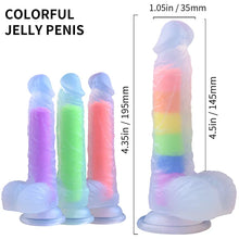 Load image into Gallery viewer, Transparent Penis Realistic Dildo