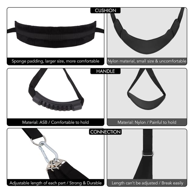 Creative Unlimited - Cushioned Handcuffs Hold 300 lbs Multi-Purpose Door Sex Swing