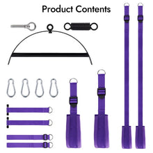 Load image into Gallery viewer, Ultra Sturdy - Padded Handlebar Restraint Straps with 1100 lbs Double Purple Black Sex Swing