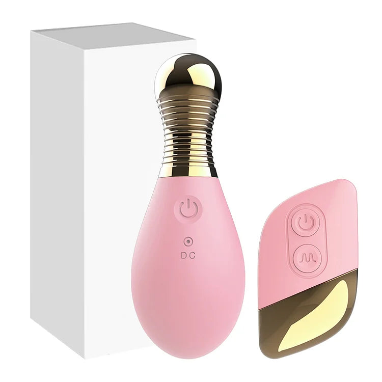 Remote control mini perfume bottle jumping egg multi-frequency strong shock bean stimulation friction R head vibrator