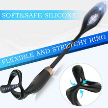 Load image into Gallery viewer, Prostate Massager Anal Vibrator Double Ring Butt Plug Wireless Remote