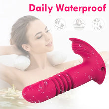 Load image into Gallery viewer, Remote Control Telescopic Dildo Clit Massager G-spot Vaginal Stimulator