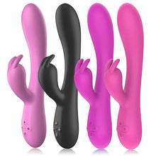 Load image into Gallery viewer, Rabbit Dual Motor Heating Vibrator