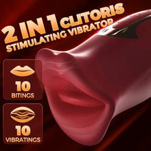 Load image into Gallery viewer, Pressb 10 Biting &amp; 10 Vibrating Modes Stimulate Nipple Clitoral Women Vibrator