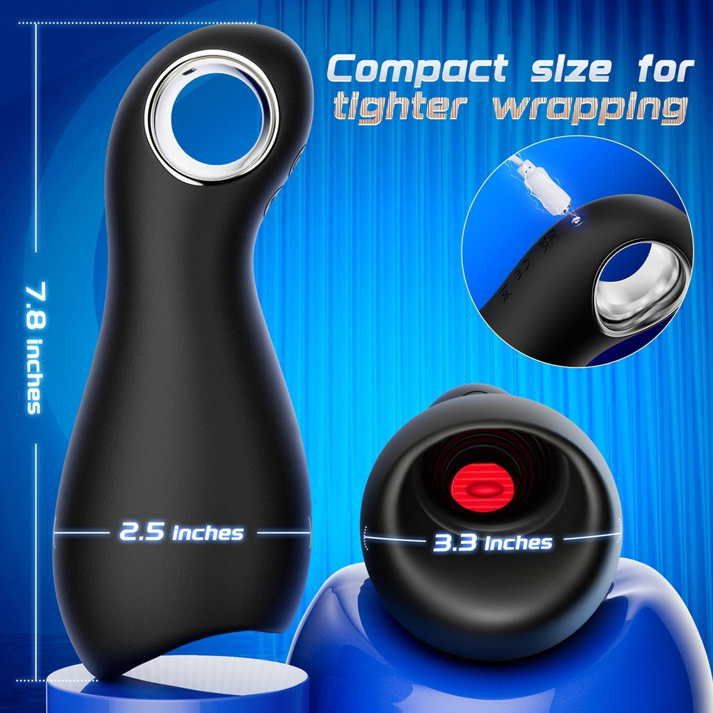 3 in 1 Vibrating and Tongue Licking masturbator Male Sex Toy