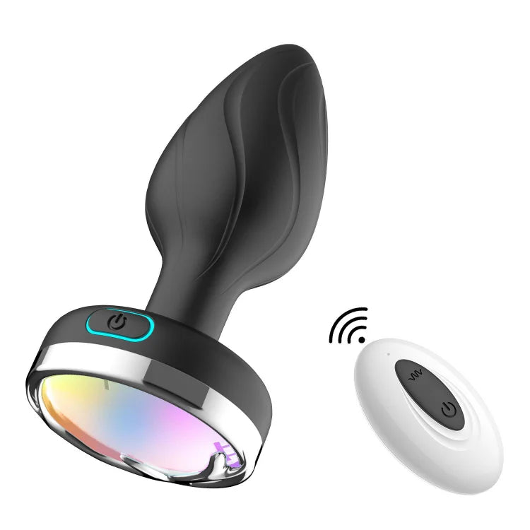 Glow In The Dark Wireless Remote Control Anal Plug Vibrator Masturbation Silicone Luminous Anal Plug Female Masturbator Aliexpress Amazon