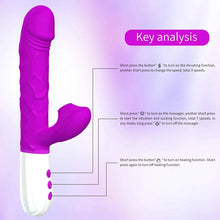 Load image into Gallery viewer, Thrusting Sucking Rabbit Vibrator G Spot Vibrator