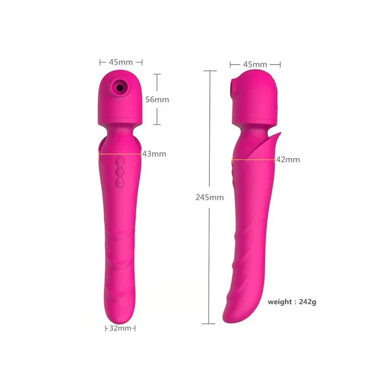 Cross-border Blockbuster Armoured Warrior Rechargeable Sucking Vibrator Private Second Wave Av Massage Stick Female Sex Masturbation Stick