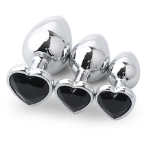 Load image into Gallery viewer, Aluminum Alloy Heart Anal Plug Smaller