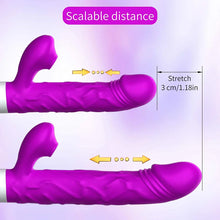 Load image into Gallery viewer, Thrusting Sucking Rabbit Vibrator G Spot Vibrator