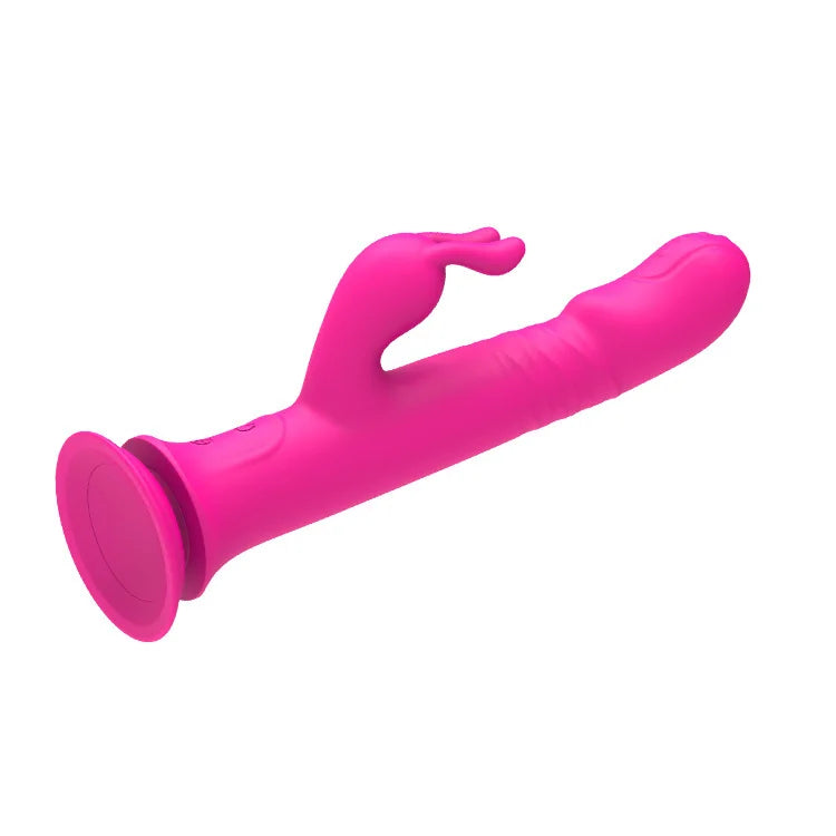 Rain Love Thrusting Strong Shock Rabbit Vibrator With Suction Cup