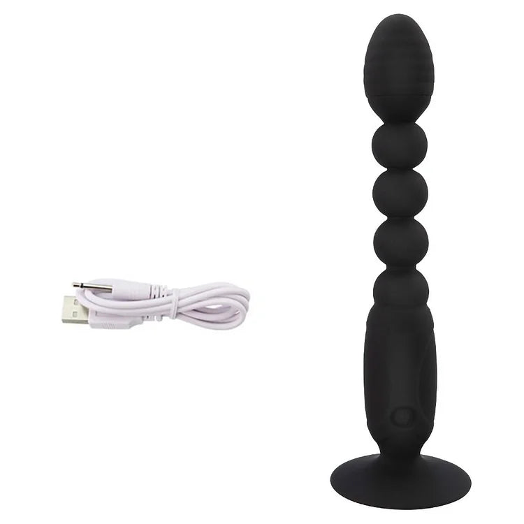 Remote Control Anal Plug Bead Butt Plug Prostate Massager Vibrator