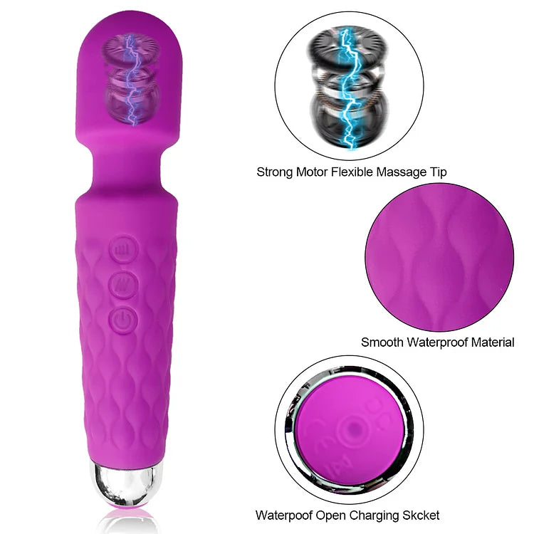 Silicone Wand Microphone Vibration Toy