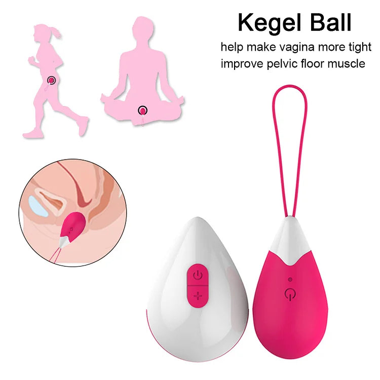 Wireless Remote Control Wearable Vibrator Vaginal Ball Vibrating Exercises